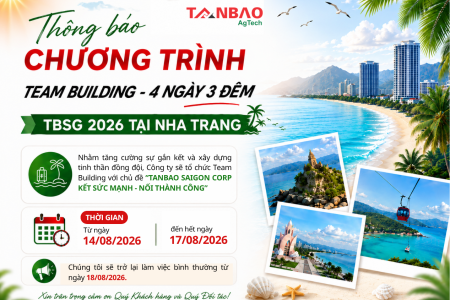 Thông báo nghỉ Team Building & Đào tạo 2026